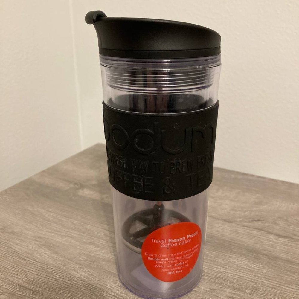 NWT Bodum French Press Plastic Travel Mug